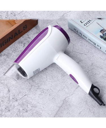 Cordless Hair Dryer Professional Travel Hair Dryer Mini Folding Hair Dryer Negative Ion Technology Two Speeds Fast Drying Time and Low Noise (Purple) - Buy Online on GoSupps.com