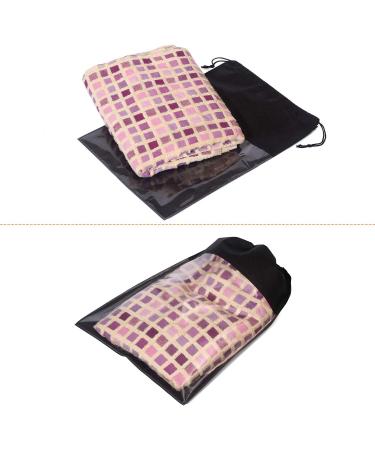 24 Pack Portable Shoe Bags for Travel - Large Storage Organizer with Clear Window and Drawstring - Men and Women's Black Shoes Pouch - Buy Online on GoSupps.com