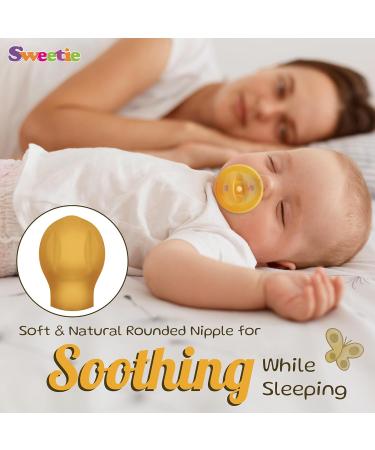Buy Sweetie Natural Rubber Pacifier - Rounded 6-12 Months | 1 Piece for Comfort & Safety - Buy Online on GoSupps.com