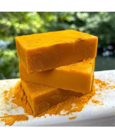 Buy Organic Turmeric Soap Bar - Lemon Kojic Acid for Deep Cleansing & Smoothing Skin - Natural Face & Body Soap | KLA-1PCS - Buy Online on GoSupps.com