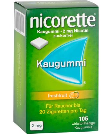 Buy NICORETTE 2 mg Fresh Fruit Chewing Gum - 105 pcs | Effective Nicotine Replacement Therapy | Worldwide Shipping - Buy Online on GoSupps.com