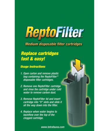 3-Pack Tetra ReptoFilter Cartridges with Whisper Technology - Medium Size - Buy Online on GoSupps.com