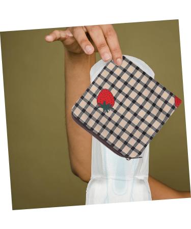 Lurrose 2pcs Napkin Storage Bag - Cute Handbag & Mini Coin Purse Organizer - Portable Menstruation & Tampon Bag - Practical Period Bag - 13X13CM - Buy Online on GoSupps.com