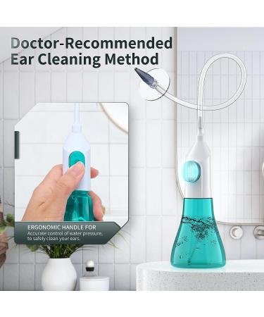 Ear Wax Removal Kit - Manual Ear Irrigation Flushing System for Safe & Effective Cleaning - Includes Basin, Towel & 31 Tips | For Adults & Kids - Buy Online on GoSupps.com