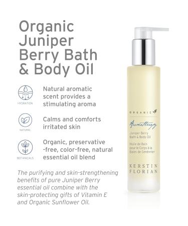 Kerstin Florian Organic Juniper Berry Body Oil - Nutrient-Rich Moisturizer with Vitamin E Coconut & Jojoba Oil for Relaxation & Massage (3.4 fl oz) - International Shipping Available - Buy Online on GoSupps.com