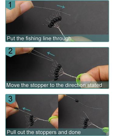 Avlcoaky 1200PCS Yellow Rubber Bobber Stops for Fishing Line - Size M, 6-in-1 Float Sinker Stop Set with L, M, S Options - Buy Online on GoSupps.com