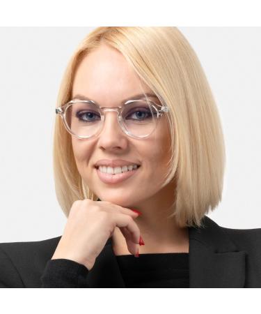 Lucentia X Frame Blue Light Glasses for Men & Women - Acetate BlueBlock Therapy Glasses for Screen Use - Buy Online on GoSupps.com