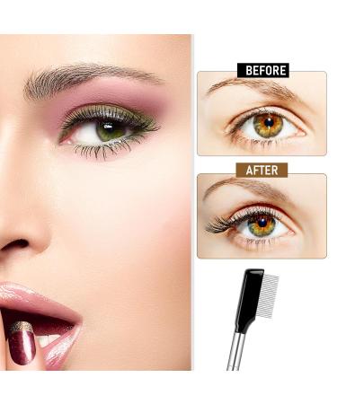 4 PCS Metal Eyelash Comb Set - Professional Stainless Steel Lash Separator & Eyebrow Applicator | Ideal for Mascara & Eyelash Grooming - Buy Online on GoSupps.com