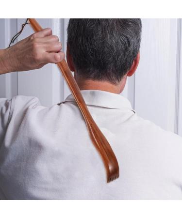 Buy Lurrose Wood Back Scratcher - Long Curved Handle for Itching Relief | International Shipping Available - Buy Online on GoSupps.com