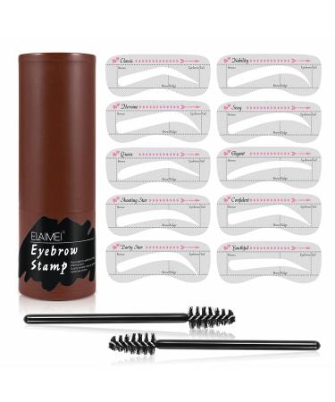 Buy Reusable Eyebrow Stencil Set | Natural Brow Powder & Stamp for Flawless Makeup - Worldwide Shipping - Buy Online on GoSupps.com
