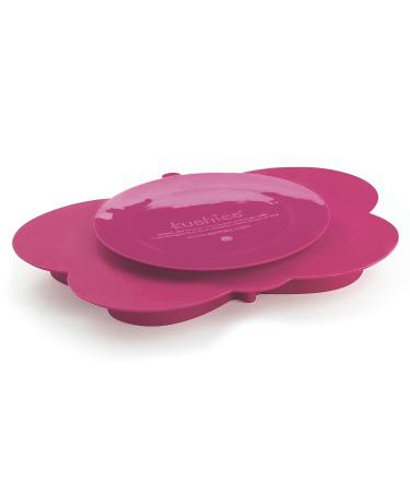 Kushies Siliplate Silicone Suction Plate for Toddlers - Pink Butterfly (Candy) | BPA, PVC & Phthalate Free | Non-Slip Feeding Dish | Dishwasher, Microwave & Oven Safe - Buy Online on GoSupps.com