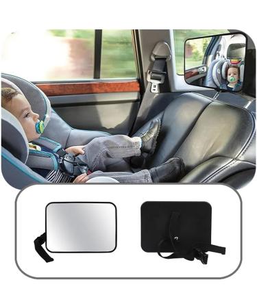 JOBi Baby Rear View Car Mirror - 100% Shatterproof | Essential for Newborn | Drive Safely and Monitor Your Child with Peace of Mind - Buy Online on GoSupps.com