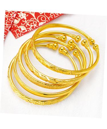 VALICLUD 3 Pcs Couple Gifts Open Bracelets Gold Cuff Bangle Charm Bracelet For Couples Birthday Bangle Gifts Bond Bracelets for Bangles The Gift Golden Bracelet Ladies Friendship To Open - Buy Online on GoSupps.com