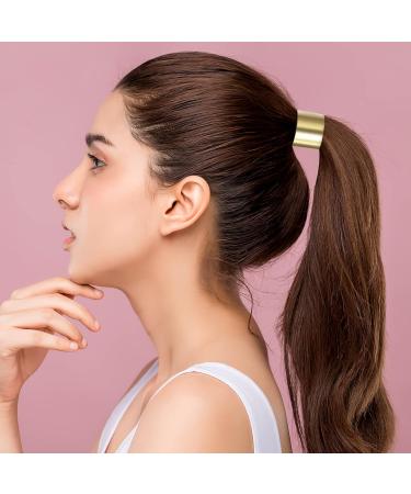 Lurrose 4 Pack Metal Hair Cuff & Elastic Ponytail Holders - Fashion Accessories for Women & Girls | International Shipping - Buy Online on GoSupps.com