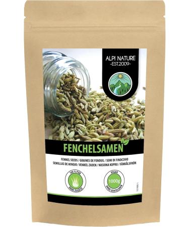 Fennel Seeds (1kg) Whole Fennel 100% Natural Fennel Seeds Naturally Without Additives Vegan - Buy Online on GoSupps.com