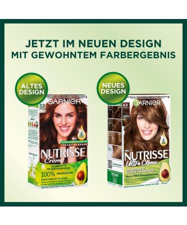 Garnier Nutrisse Permanent Hair Color 053 Including Brown - 3 Pack Ultra Cr me Tint - Nourishing Fruit Oils Lasts 8 Weeks - Buy Online on GoSupps.com