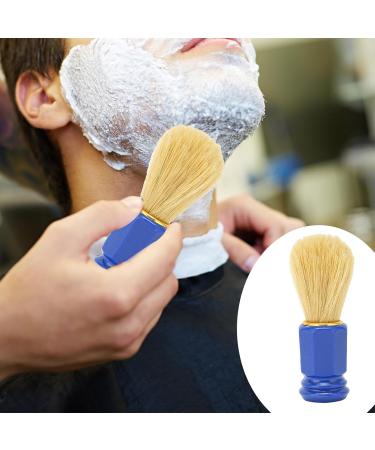 Handmade Blue Shaving Brush for Men | Soft Hairdressing Razor Brush for Wet Shaving with Cream & Soap - Buy Online on GoSupps.com
