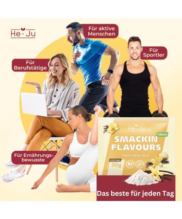 HeJu Flavor Powder Sample Set 8 x 30g Various Flavor Powders Versatile Sweeteners for Food and Beverages - Buy Online on GoSupps.com