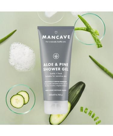 ManCave Sensitive Skin & Body Gift Set Face Wash Moisturiser Shower Gel Dermatologically Tested Natural Formulations Ideal for Travel Vegan Made in England - Buy Online on GoSupps.com