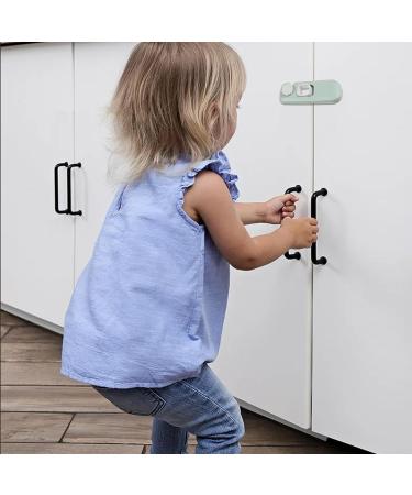 EUIOOVM Childproof Refrigerator Lock - No Tools or Drill Needed for Fridge, Cabinets, Drawers, Dishwasher - Green - Buy Online on GoSupps.com