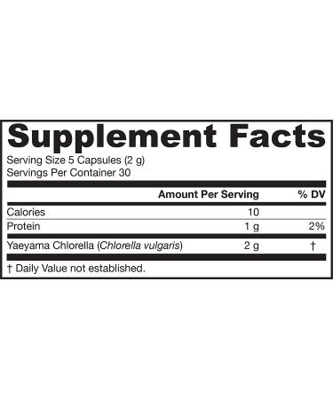 Jarrow Formulas Yaeyama Chlorella - 150 Capsules | Premium Superfood for Energy & Detox - Buy Online on GoSupps.com