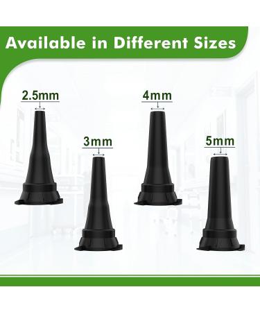 Reusable Diagnostic Otoscope Specula Set (2.5mm 3mm 4mm 5mm) - Compatible with Welch Allyn | International Shipping Available - Buy Online on GoSupps.com