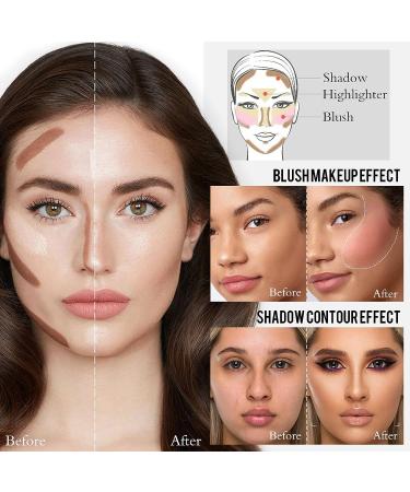 LSxia 2Pcs Highlighter & Contour Stick Makeup Kit - Water-proof, Long Lasting Illuminator & Bronzer Stick for Face Contouring - Buy Online on GoSupps.com