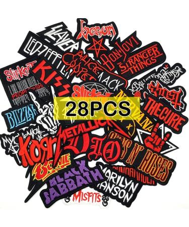32 Sets Skull Rock Band Patches for Backpacks & Clothing - Horror & Punk DIY Applique Adventure Stickers - Momoso_Store - Buy Online on GoSupps.com