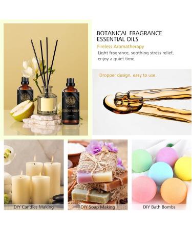 100% Pure Coconut Vanilla Essential Oil - 3.3oz for Candle Making Diffusers & Massage | Aromatherapy Bliss - Buy Online on GoSupps.com