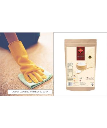 Sodium Bicarbonate baking Soda (1 kg / 35.27oz) | Baking Soda for Food Baking Cleaning Bath Bombs | Premium Quality | 100% Food Grade - Buy Online on GoSupps.com