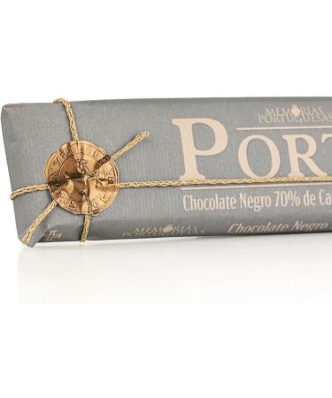 Dark chocolate bar "Portugal" - 300 g - Gluten-free chocolate - 70% cocoa - Smooth and creamy texture - Portuguese gourmet product - Buy Online on GoSupps.com