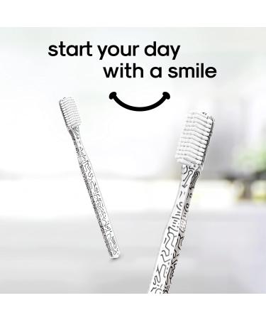 SMYL Toothbrush for Adults - Urban Pop Art Graffiti Design Nylon Bristles for Effective Oral Care & Plaque Removal 1 Count - Buy Online on GoSupps.com