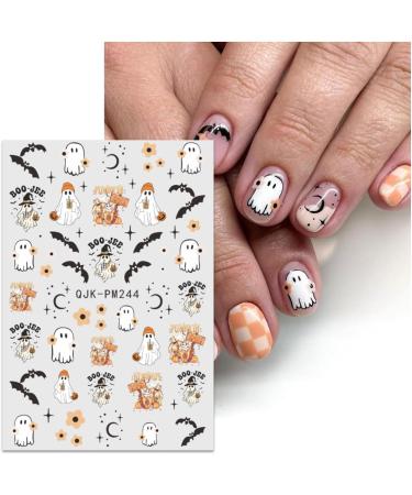 JMEOWIO 9 Sheets Halloween Nail Art Stickers Decals Self-Adhesive Cute Cat Ghost Nail Supplies Nail Art Design Decoration Accessories - Buy Online on GoSupps.com