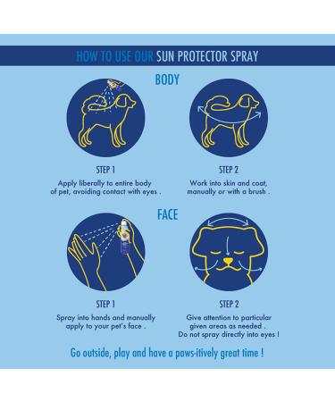 Banana Boat Dog Sunscreen Spray - SPF 50 Water-Resistant Sunblock for All Breeds | Easy-to-Use Dog Beach Essentials 5.5oz - Buy Online on GoSupps.com