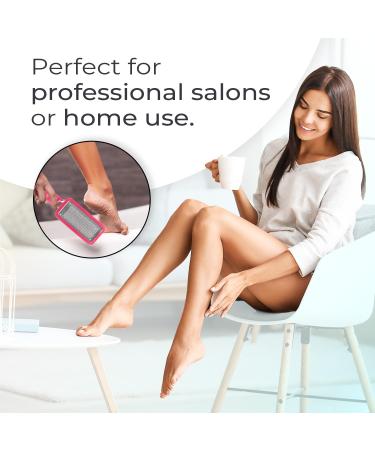 Microplane Colossal Foot File Scraper - The Original Stainless Steel Foot Rasp Dead Skin/Callus Remover for Feet Gentle Foot Scrubber Pedicure Tools for Salon-Quality Foot Care Pink Disposable - Buy Online on GoSupps.com