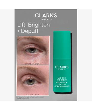 Clark's Botanicals Anti-Puff Eye Cream: Reduce Puffiness Under Eyes & Instantly Ageless Facelift with Hyaluronic Acid Vitamins C & E Caffeine & Jasmine Extract (0.5 Fl Oz (Pack of 2)) - Buy Online on GoSupps.com