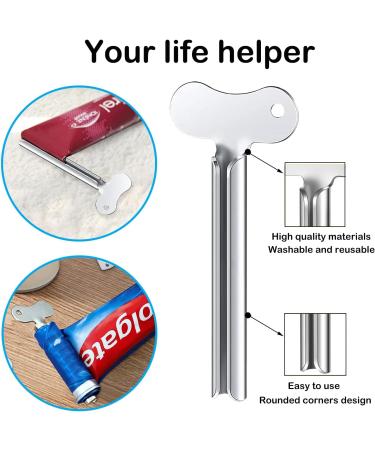UDQYQ 6-Pack Stainless Steel Tubular Pressers for Toothpaste Hair Dye & More Ideal for Kitchen Bathroom & Studio - Buy Online on GoSupps.com