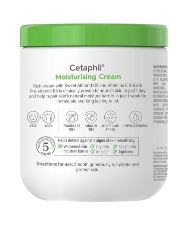 Cetaphil Moisturising Cream 550g - Hydrating Skincare for All Skin Types | Fast International Shipping - Buy Online on GoSupps.com