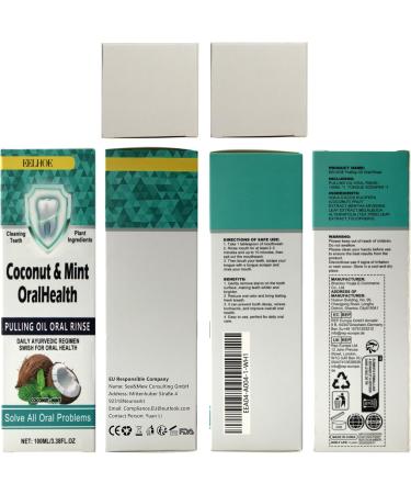 Miioto Oil Pulling - Coconut Oil Mouthwash for Teeth Whitening Fresh Breath & Gum Protection with Tongue Scraper - Buy Online on GoSupps.com