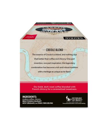 French Market Medium Dark Roast & Chicory Single Serve Cups Coffee 12ct (x6) Creole Blend - 72ct Total - Buy Online on GoSupps.com