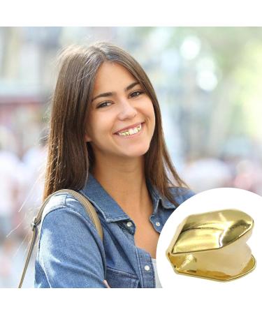 14K Gold-Plated Hip Hop Grillz - Glossy Gold Teeth Cap | Stylish Party Accessories for Men & Women - Buy Online on GoSupps.com
