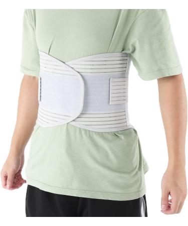 Yuecoom Compression Back Bandage | Breathable Adjustable Elastic Waist Support Belt for Back Pain Relief | Ideal for Herniated Disc Sciatica Scoliosis | Sports Protection (Gray) - Buy Online on GoSupps.com