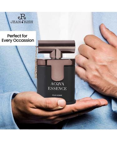 Jean Rish Aqva Essence Eau De Toilette - Perfume for Men (3.4 Fl Oz / 100ml) with Aromatic Woody & Sea Notes - Long Lasting and Luxury Fragrance - Buy Online on GoSupps.com