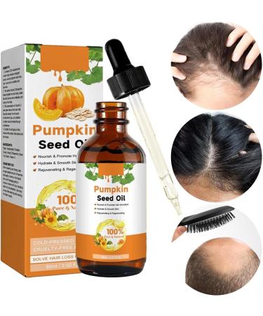 Pumpkin Seed Oil Nourishing And Repairing Hair Natural Organic Pumpkin Seed Oil For Hair Growth Hair Oil For Dry Damaged Hair 60ml 60ml (Pack of 2) - Buy Online on GoSupps.com