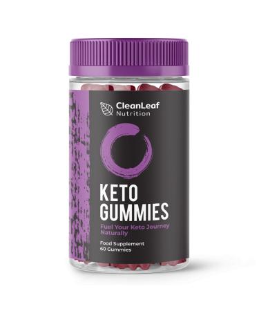 Keto Gummies Weight Loss Support Healthy Keto Snacks No Added Sugars Strawberry Flavour Vegan and Gluten Free - 60 Gummies