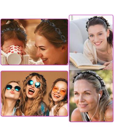 2 Pcs Clip Headbands Black Hairpin Headband -Double Bangs Hairstyle Hairpin Hairband With Clips/Korean Twist Braid Headband Non-Slip/Double Layer Twist Plait Headband for Women Girls - Buy Online on GoSupps.com