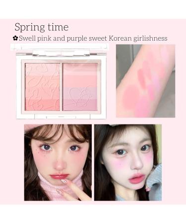 Face Blush Palette - 8 Blendable Shades - Purple Cheek Blush - Highly Pigmented - Long Lasting - For Face - Fresh Blush - Expand/Contract/Brighten Skin - Buy Online on GoSupps.com