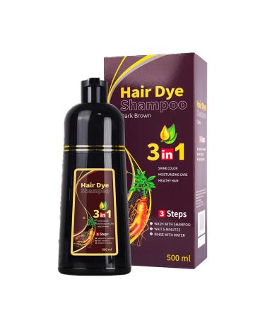 Black hair color shampoo natural black hair color shampoo 3in1 instant hair shampoo hair color shampoo for gray hair instant black hair shampoo for men and women dark brown