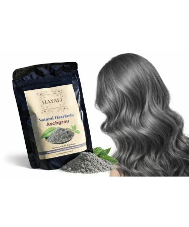 Hayali Coloration naturelle pour cheveux gris au henn 100 g sans produits chimiques couleur gris cendr