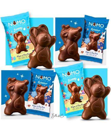 2x NOMO Cookie Dough Reindeer & 2x NOMO Cookie Dough Bunny Easter Chocolate | Chocolate Easter 2023 | Free From Dairy Gluten Eggs & Nuts | Chocolate Gifts - Buy Online on GoSupps.com
